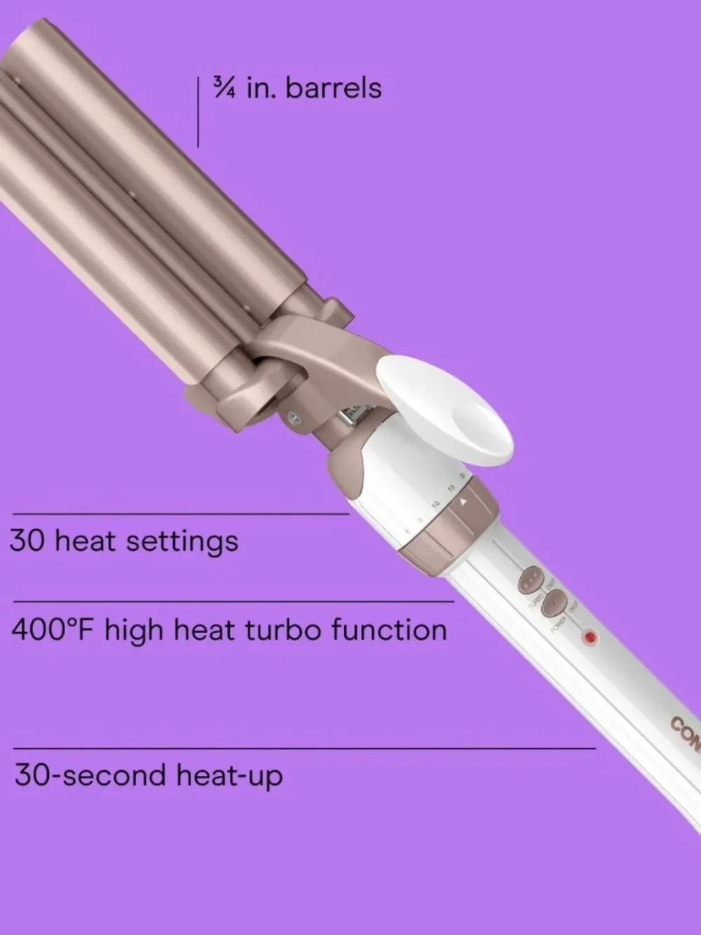 Conair® Double Ceramic Triple Barrel Waver